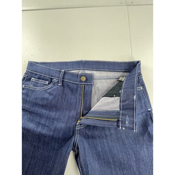 Blue Delta Denim Jeans Size 32X30 Natural Indigo White Stitching Custom Bespoke - Picture 7 of 13
